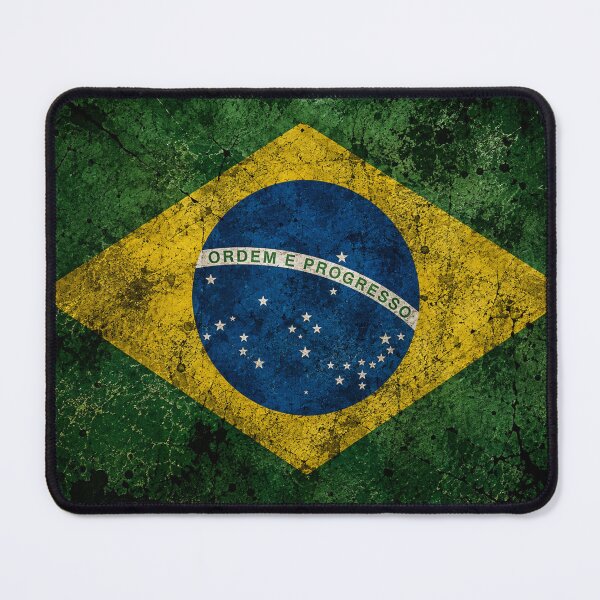 Item preview, Vintage Brazilian Flag | Distressed Grunge Brazil designed and sold by Fei Long Design Hub.