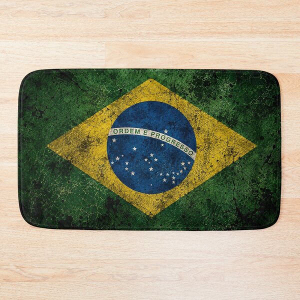 Item preview, Vintage Brazilian Flag | Distressed Grunge Brazil designed and sold by Fei Long Design Hub.