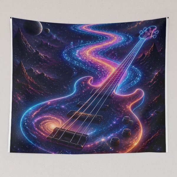 Item preview, Cosmic Bass Guitar  - Vaporwave Musician designed and sold by Art-Arcade6.
