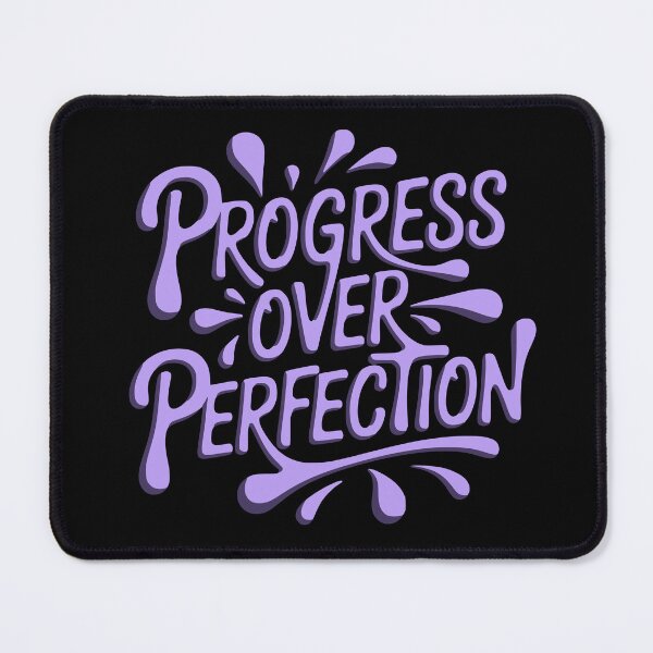 Item preview, Progress Over Perfection Hand Lettering Motivational Typography designed and sold by PalleteCreation.