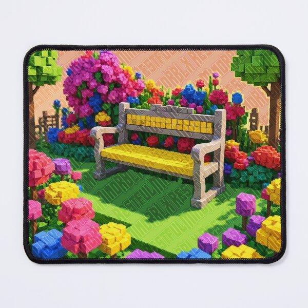 Item preview, Voxel Garden Bench Design designed and sold by RestfulMindRBLX.