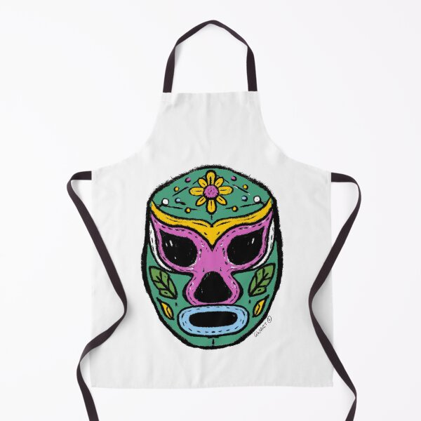 Item preview, La Flor Silvestre - The Wildflower – Lucha Mask No. 09 | Original Graphic Folk Art by GWART designed and sold by GWARTGB.