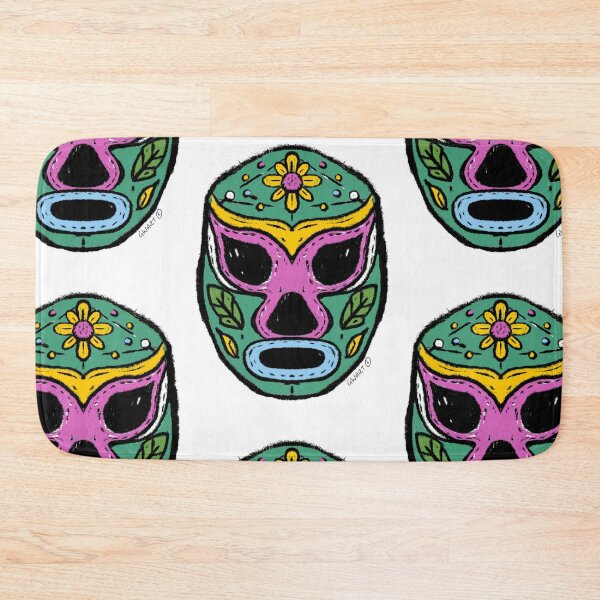 Item preview,  La Flor Silvestre - The Wildflower – Lucha Mask No. 09 | Original Graphic Folk Art by GWART designed and sold by GWARTGB.