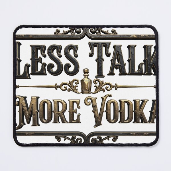 Item preview, Playful LESS TALK MORE VODKA designed and sold by dazzlemakers.