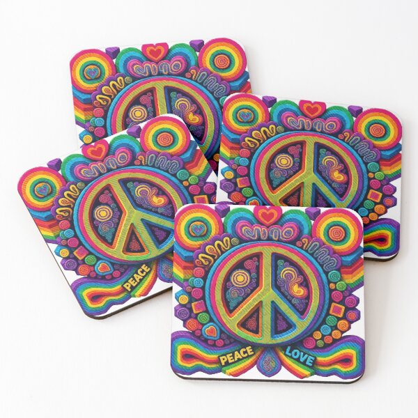 Item preview, Vibrant Rainbow Peace Sign Design designed and sold by RestfulMindRBLX.