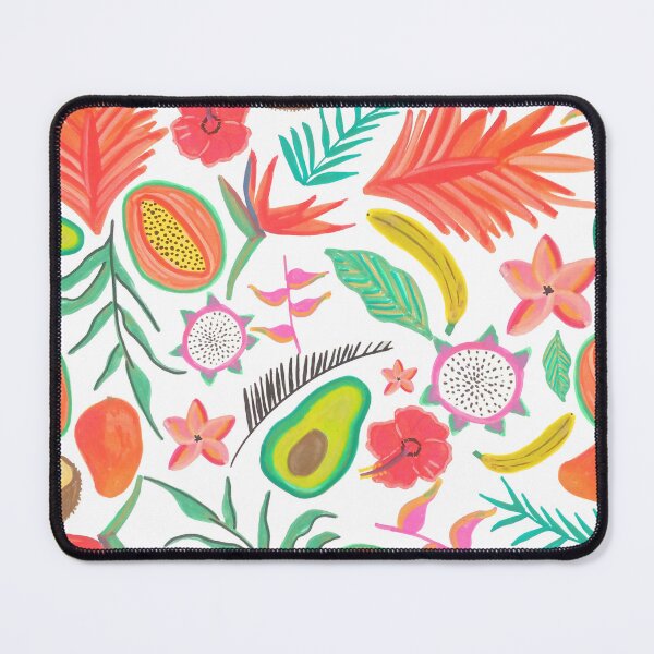 Item preview, Vibrant Tropical Botanical Pattern and Exotic Fruits designed and sold by ElizabethCoelho.