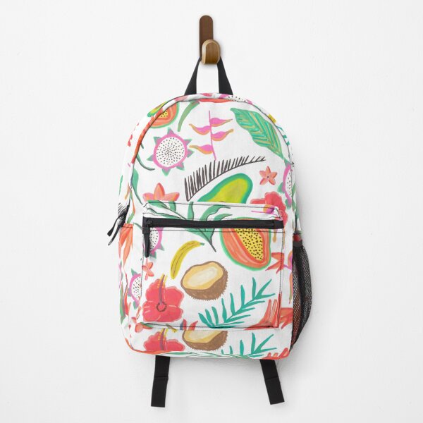 Item preview, Vibrant Tropical Botanical Pattern and Exotic Fruits designed and sold by ElizabethCoelho.