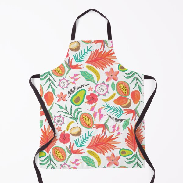 Item preview, Vibrant Tropical Botanical Pattern and Exotic Fruits designed and sold by ElizabethCoelho.