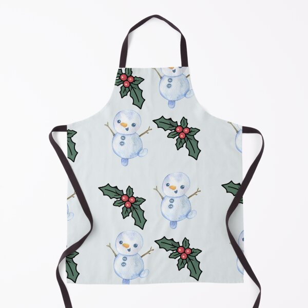 Item preview, Christmas Pattern with Snowman and Mistletoe designed and sold by TheCozyDesk.