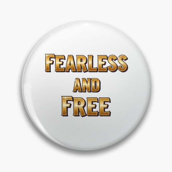 Item preview, Fearless And Free - Bold Gold Motivational Typography designed and sold by Dzblack.