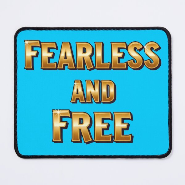 Item preview, Fearless And Free - Bold Gold Motivational Typography designed and sold by Dzblack.