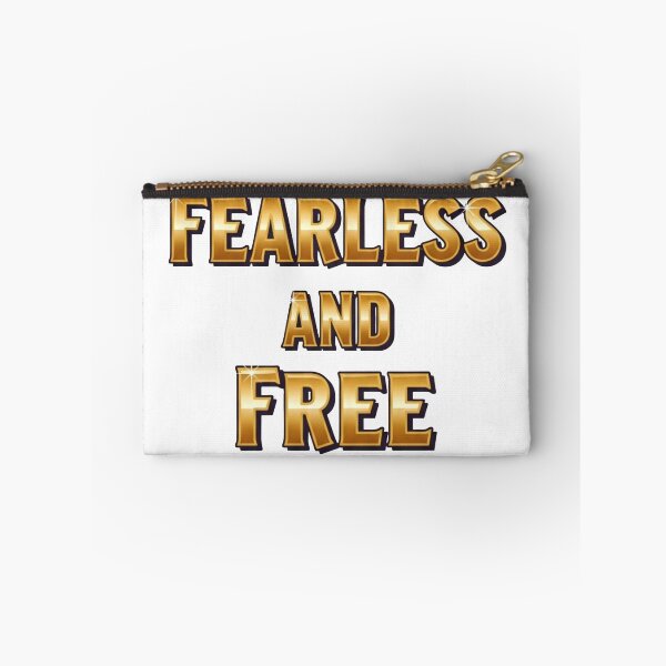 Item preview, Fearless And Free - Bold Gold Motivational Typography designed and sold by Dzblack.