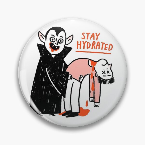 Item preview, Cartoon Vampire Line Art Hydration Humor designed and sold by Adronia.