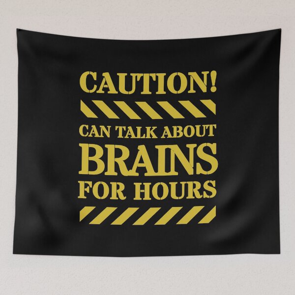 Item preview, Caution Can Talk About Brains For Hours | Neuroscience | Neurotransmitters | Action Potential | Dopamine | Serotonin | Biopsychology | Psychopharmacology designed and sold by jadedscientist.