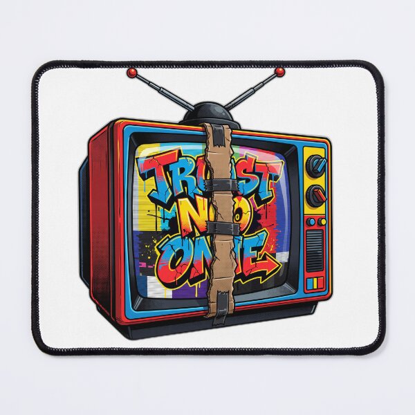 Item preview, Trust No One Split Screen Cardboard Retro Gaming designed and sold by ryanguas.