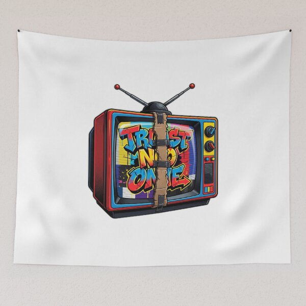 Item preview, Trust No One Split Screen Cardboard Retro Gaming designed and sold by ryanguas.