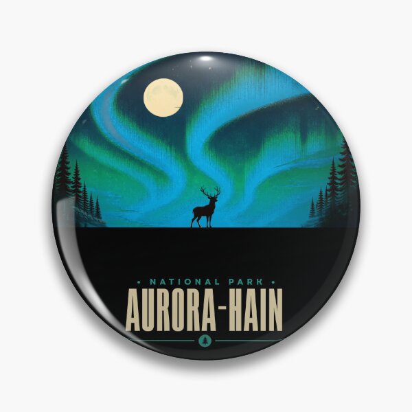 Item preview, Aurora Grove National Park – Northern Lights Deer Nature Design designed and sold by DervoTeck2767.