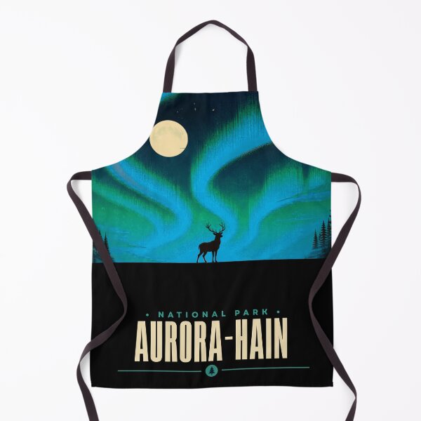 Item preview, Aurora Grove National Park – Northern Lights Deer Nature Design designed and sold by DervoTeck2767.