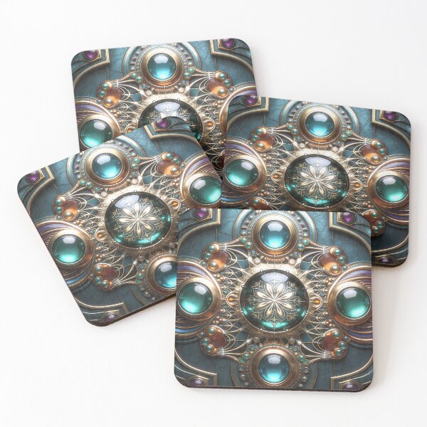 Item preview, Jeweled Fractal Design with Celtic Overtones designed and sold by Frackxion.
