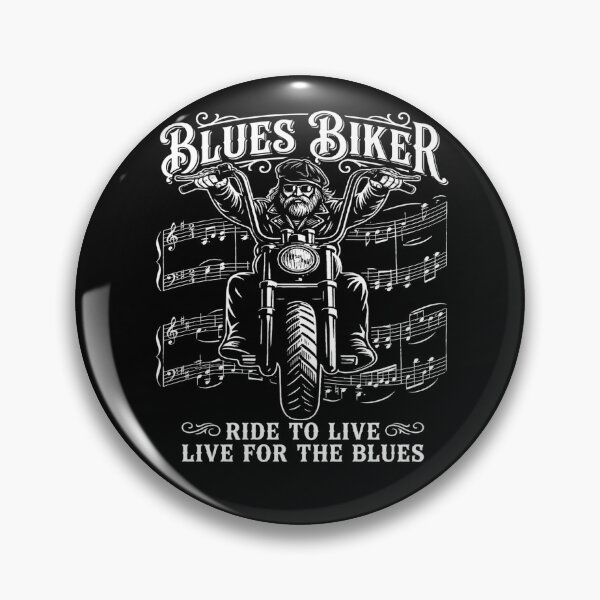 Item preview, another Blues Biker - Ride to Live, Live for the Blues designed and sold by TomVtX.