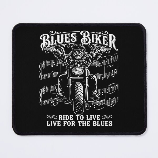 Item preview, another Blues Biker - Ride to Live, Live for the Blues designed and sold by TomVtX.