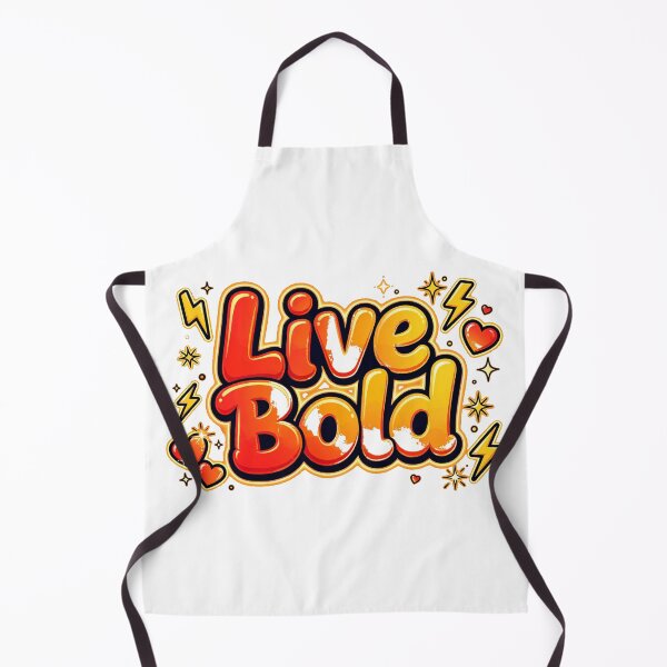 Item preview, Live Bold Fiery Red Orange Yellow Lightning Retro Quote designed and sold by AuraVibesArts .