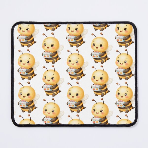 Item preview, Cute Back-to-School Bee with Lunchbox designed and sold by debbiedoodarday.