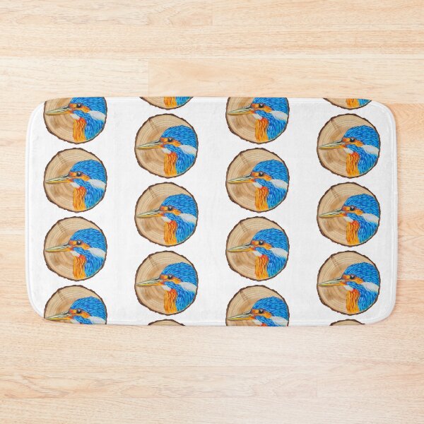 Item preview, Kingfisher Log Painting designed and sold by Royxmaes.