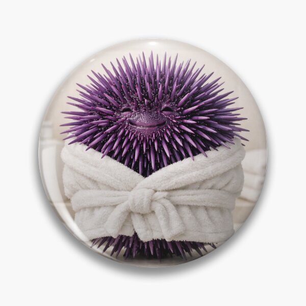 Item preview, Cozy Bathrobe Purple Sea Urchin designed and sold by Sillytoe.