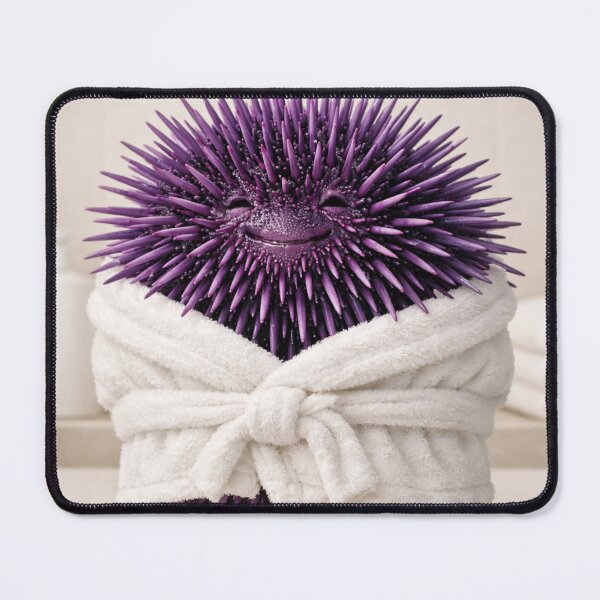 Item preview, Cozy Bathrobe Purple Sea Urchin designed and sold by Sillytoe.