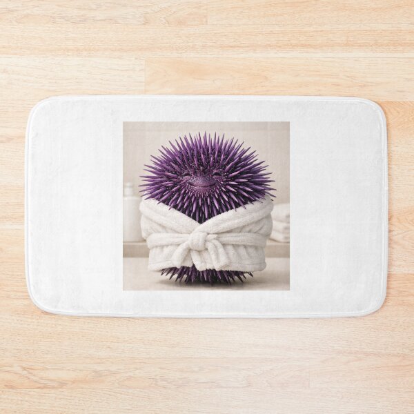 Item preview, Cozy Bathrobe Purple Sea Urchin designed and sold by Sillytoe.
