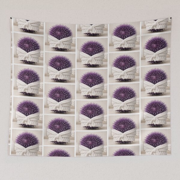 Item preview, Cozy Bathrobe Purple Sea Urchin designed and sold by Sillytoe.