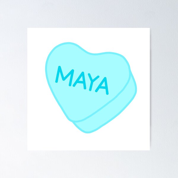 Item preview, Maya Blue Candy Heart Sweet Heart Cute designed and sold by SlimyFish.