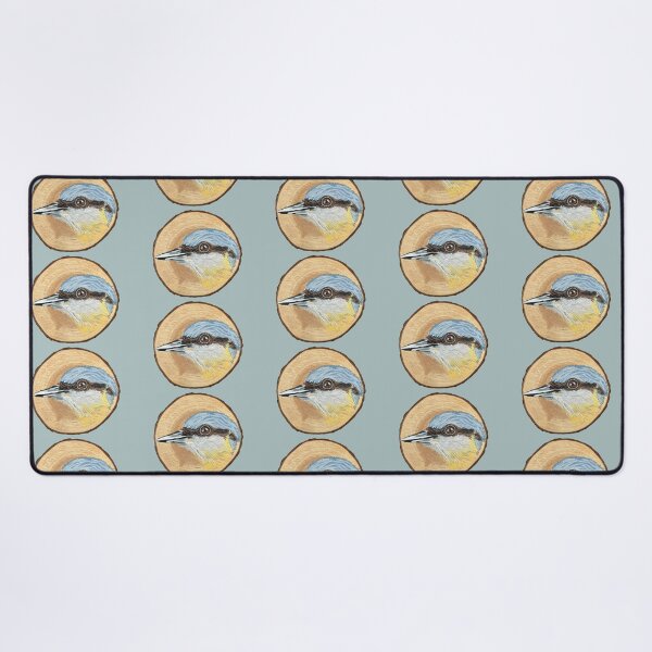 Item preview, Nuthatch Log Painting designed and sold by Royxmaes.