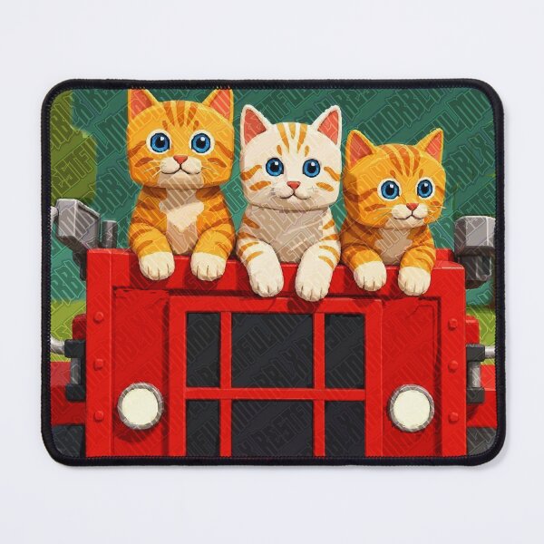 Item preview, Low Poly Kittens in Red Wagon Design designed and sold by RestfulMindRBLX.