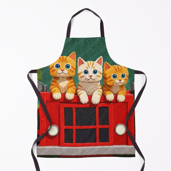 Item preview, Low Poly Kittens in Red Wagon Design designed and sold by RestfulMindRBLX.