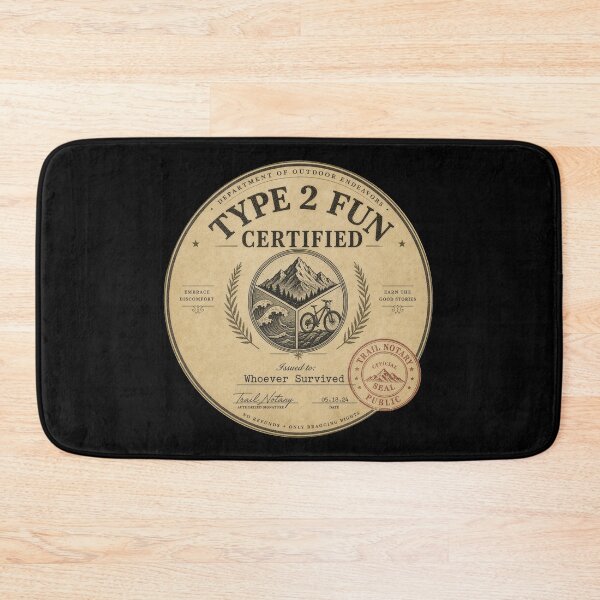 Item preview, Type 2 Fun Certified Funny Outdoor Adventure Badge Tee Sticker Hiker Climber Gift designed and sold by sharifex.