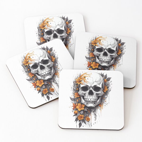 Item preview, Skull and Flowers. designed and sold by NithskeBR.