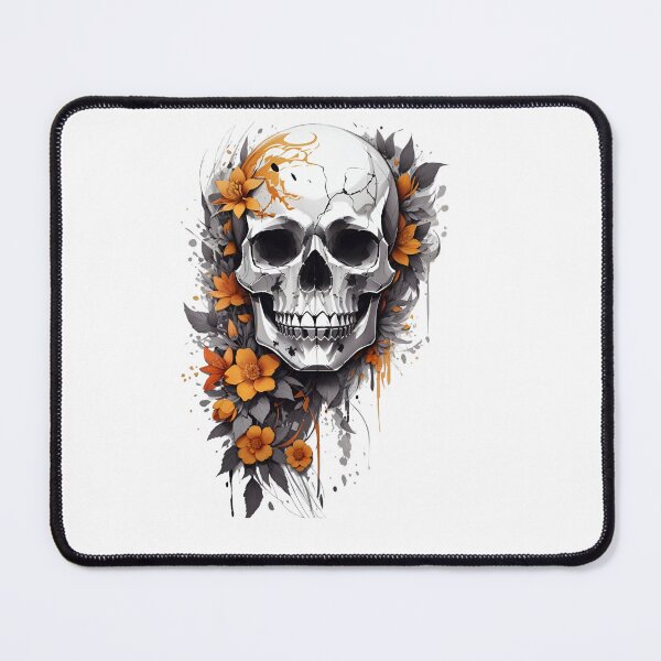Item preview, Skull and Flowers. designed and sold by NithskeBR.