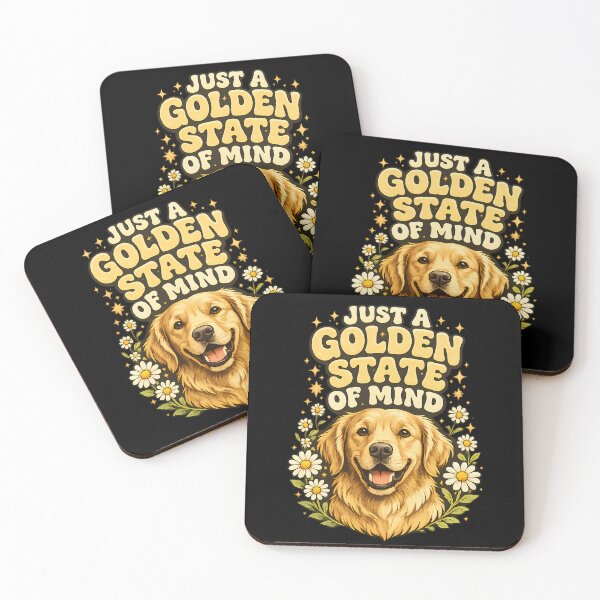 Item preview, Just A Golden State Of Mind Golden Retriever Retro Vintage Dog Lover designed and sold by yassinehelal.