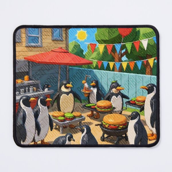 Item preview, Penguin Barbecue Party Design designed and sold by RestfulMindRBLX.