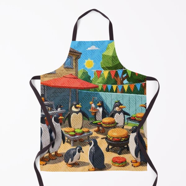 Item preview, Penguin Barbecue Party Design designed and sold by RestfulMindRBLX.