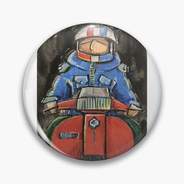 Item preview, Classic Scooter | Vintage Scooter Riders | Scooterist, Retro Mod Inspired Art designed and sold by GWARTGB.