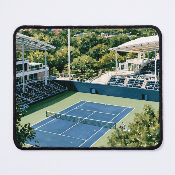 Item preview, New York Tennis Court Watercolor Art designed and sold by Ib1029.
