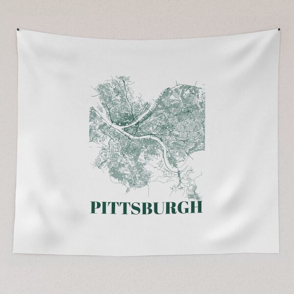 Item preview, Green Map of Pittsburgh Art designed and sold by madimmm.