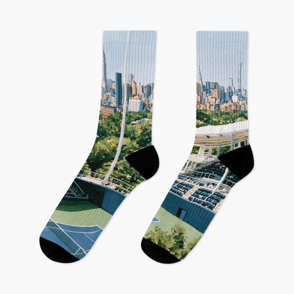 Item preview, Acuarela de una cancha de tenis de Nueva York designed and sold by Ib1029.