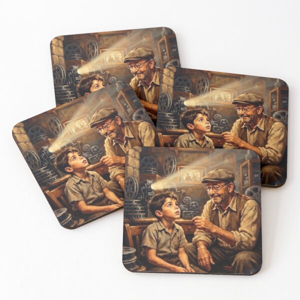 Item preview, Cinema Paradiso Nostalgic Drama Fine Art Tribute designed and sold by Art's Diner.
