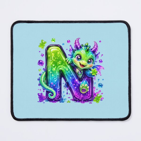 Item preview, Letter N Kawaii Jelly Alphabet | Cute Gummy Nectar Drop Mascot Sticker designed and sold by VectorJoy.