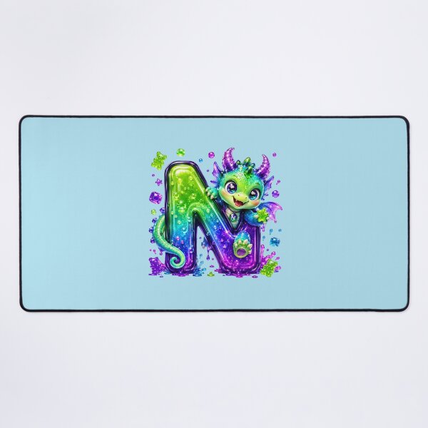 Item preview, Letter N Kawaii Jelly Alphabet | Cute Gummy Nectar Drop Mascot Sticker designed and sold by VectorJoy.
