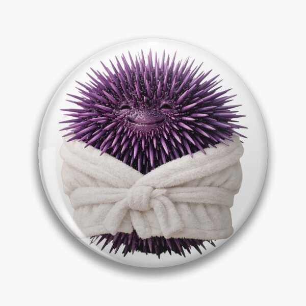 Item preview, Bathrobe Purple Sea Urchin designed and sold by Sillytoe.